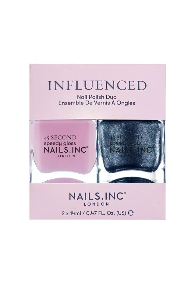Nails Inc Influenced neglelakk duo kremet langvarig
