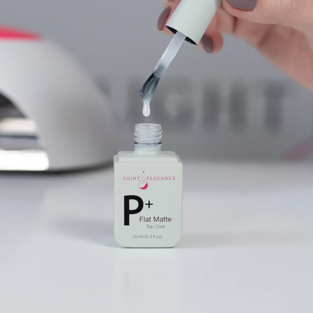 Light Elegance P+ Flat Matte top coat 10 ml matt finish