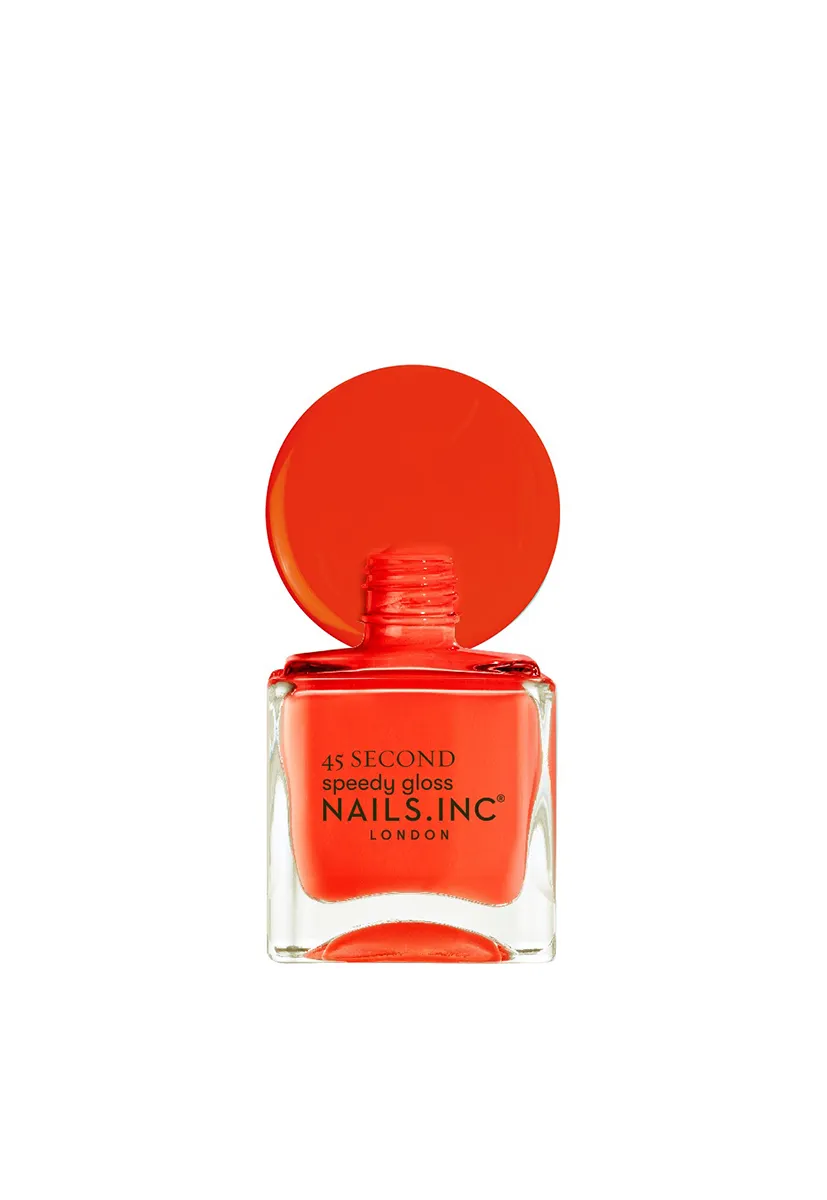 Nails Inc 45 Second Speedy Gloss Piccadilly Please oransje