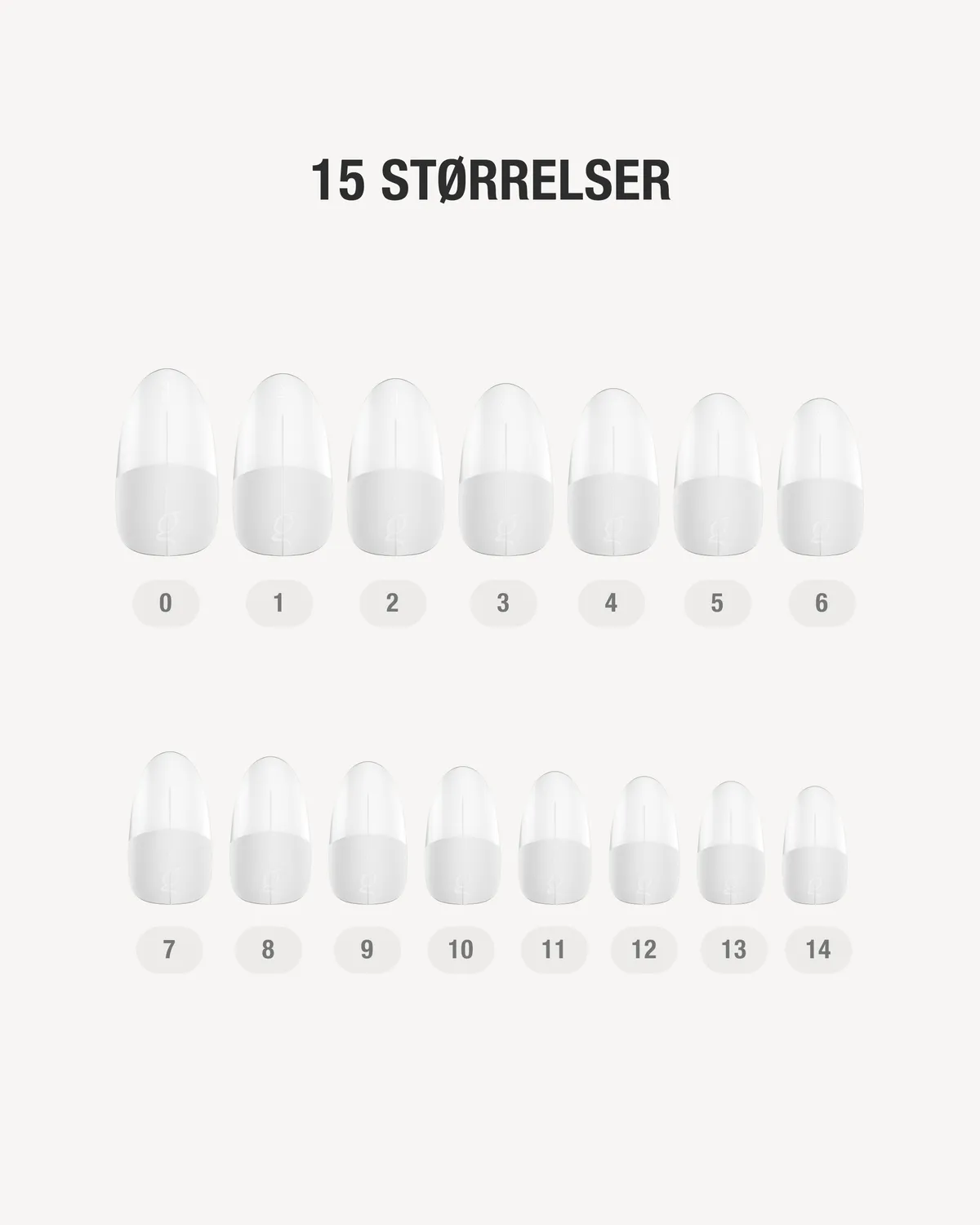 The Gel Collection Round Short geltipper 360 stk – naturlig