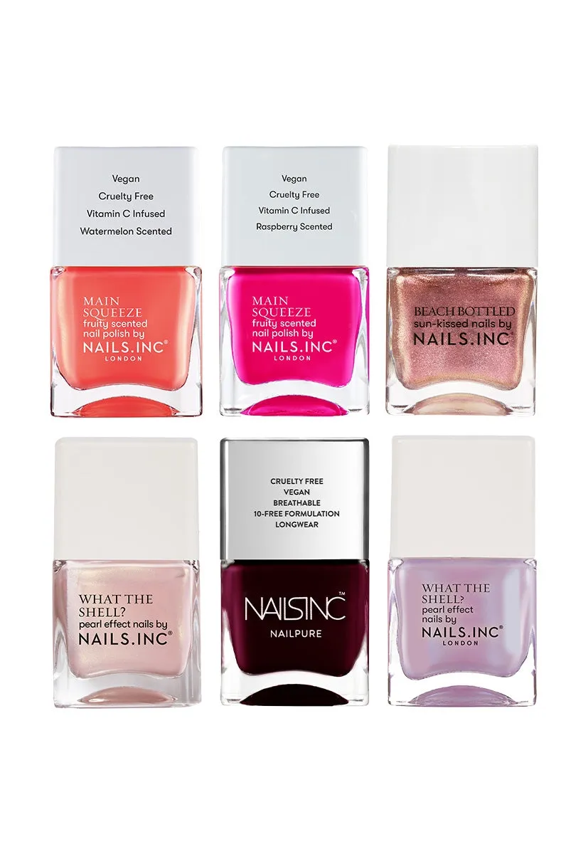 Nails Inc Celebration Crackers neglelakksett 6-pk fest
