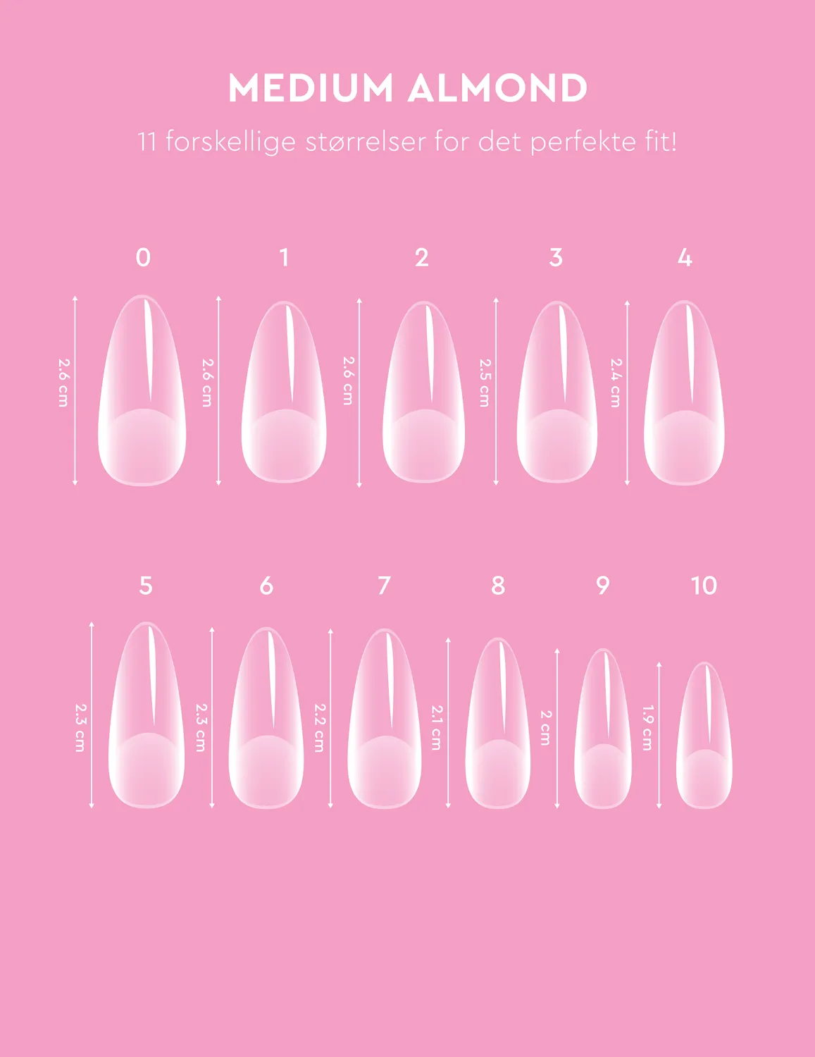 Le Mini Macaron Le Gel Nail Tips medium almond