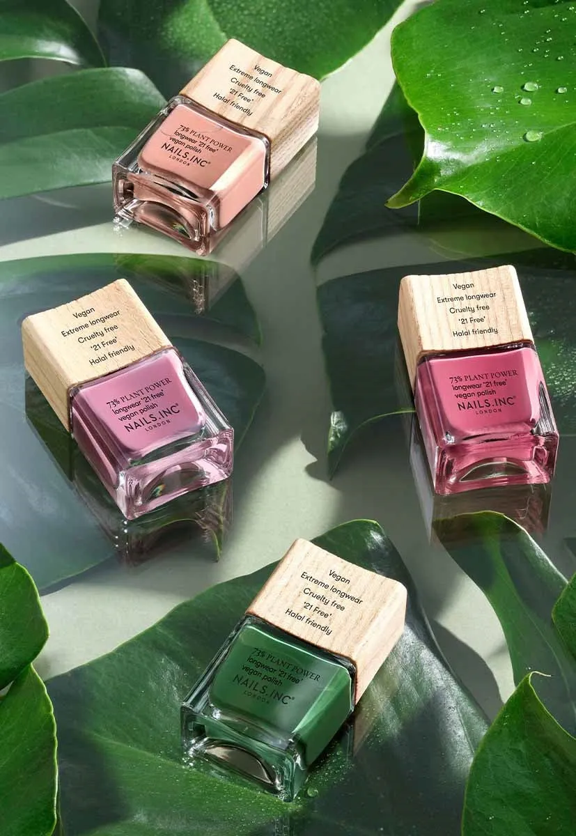 Nails Inc Plant Power Stay Sustainable neglelakk grønn