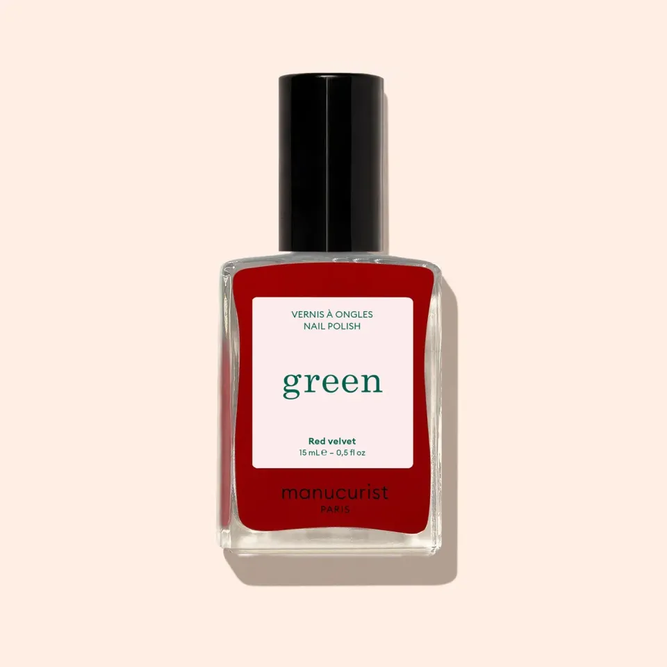 Manucurist Green Red Velvet neglelakk dyp rød
