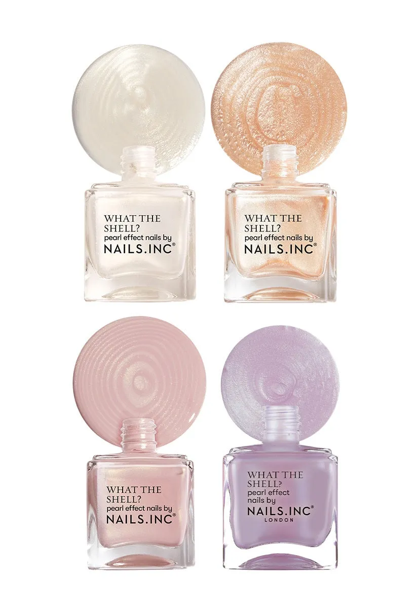 Nails Inc What The Shell neglelakksett 4-pk perlemor
