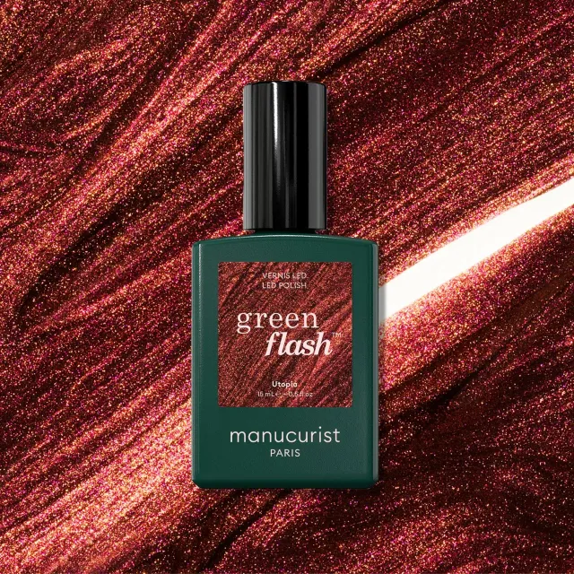 Manucurist Green Flash Utopia gelelakk kobberbrun metallic