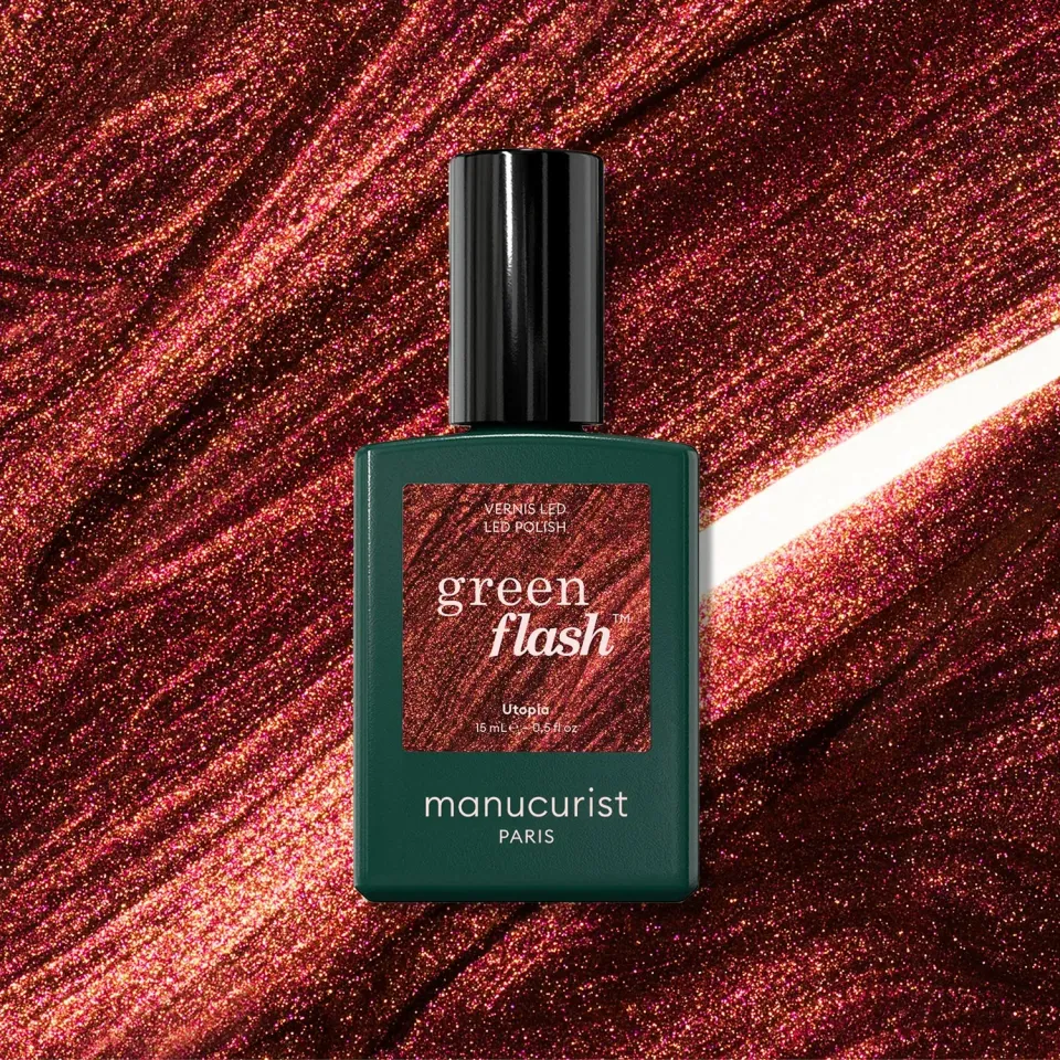 Manucurist Green Flash Utopia gelelakk kobberbrun metallic