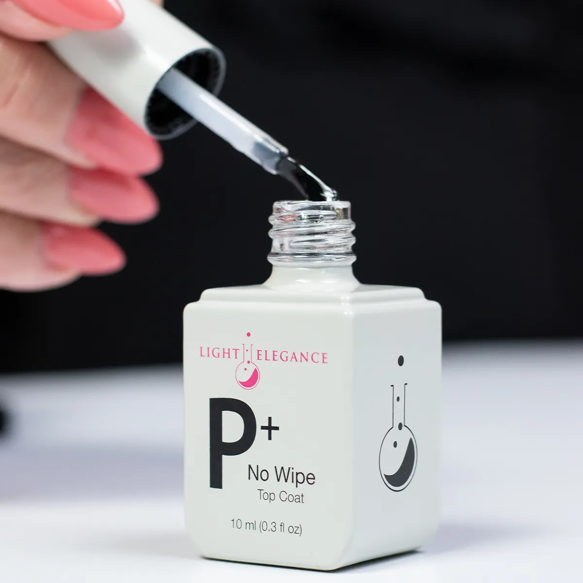 Light Elegance P+ No Wipe top coat 10 ml blank