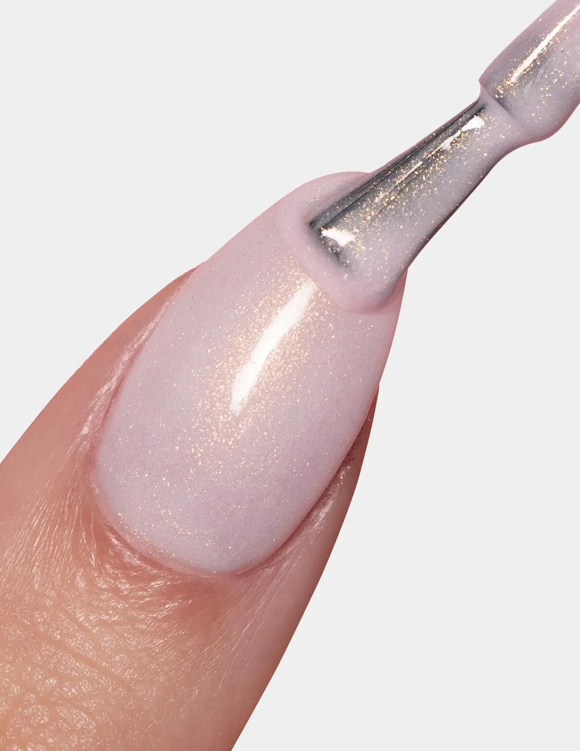 Le Mini Macaron Pink Quartz gellakk 8,5 ml – rosa glitter