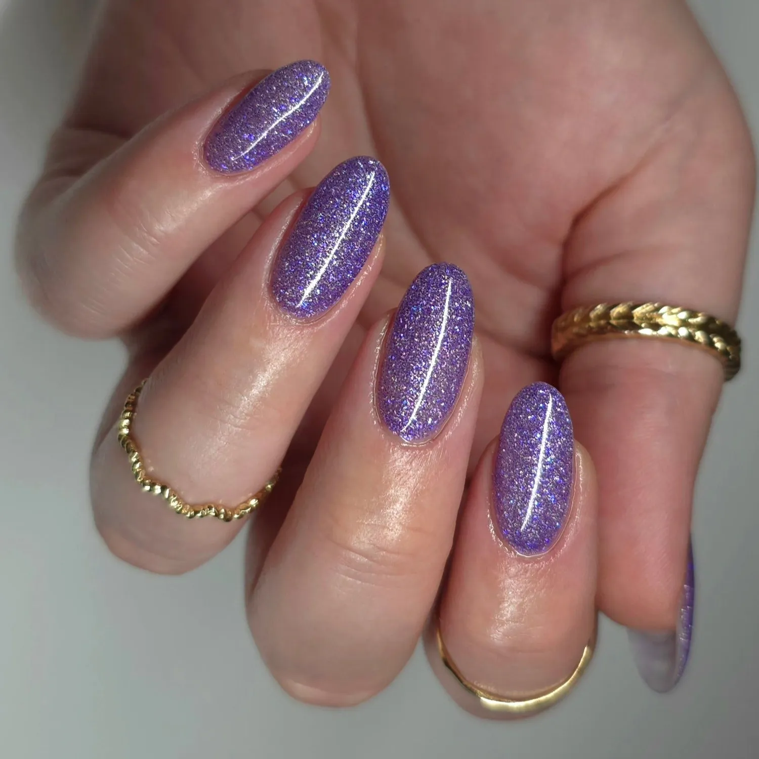 Light Elegance Supernova glittergel 10 ml metall-lilla