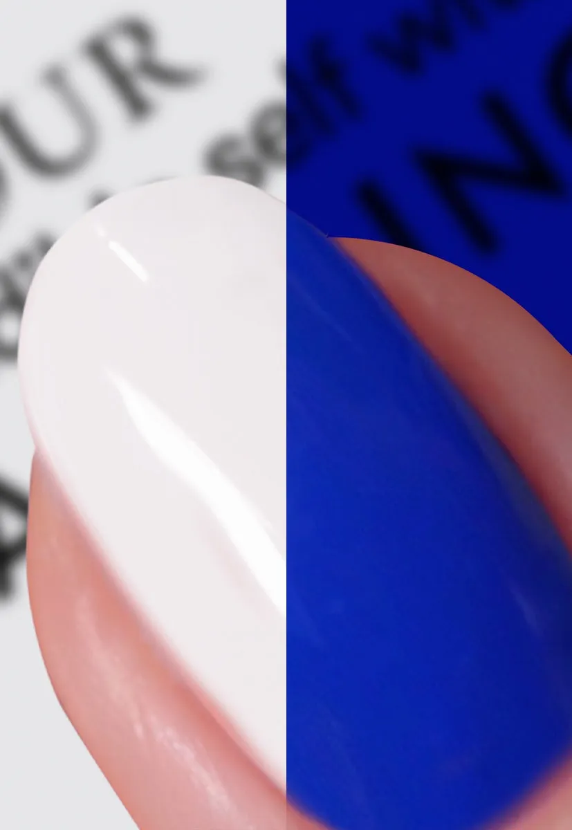 Nails Inc Made In Mykonos neglelakk sett med stickers