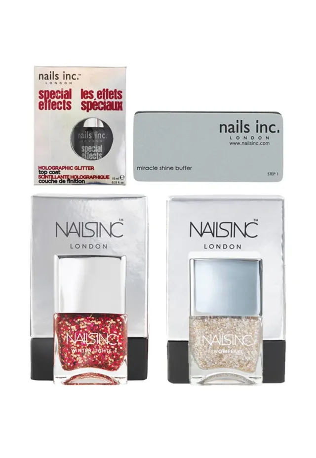 Nails Inc Christmas Sparkles neglelakk 4-pk glitter