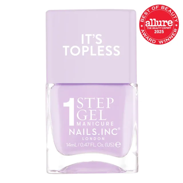 Nails Inc It’s Topless Hailey 1-Step Gel neglelakk lilla