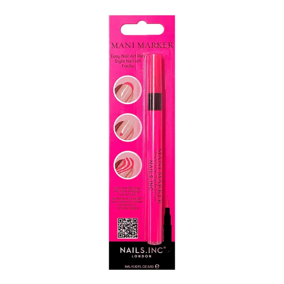 Nails Inc Mani Marker Flamingo Pink neglepenn neon matt