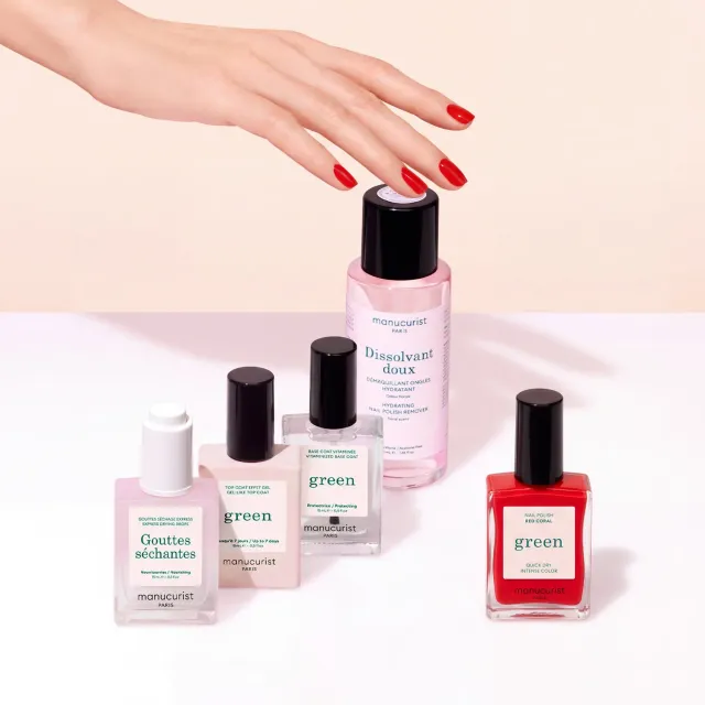 Manucurist Green Kit neglelakk Red Coral 7 dager