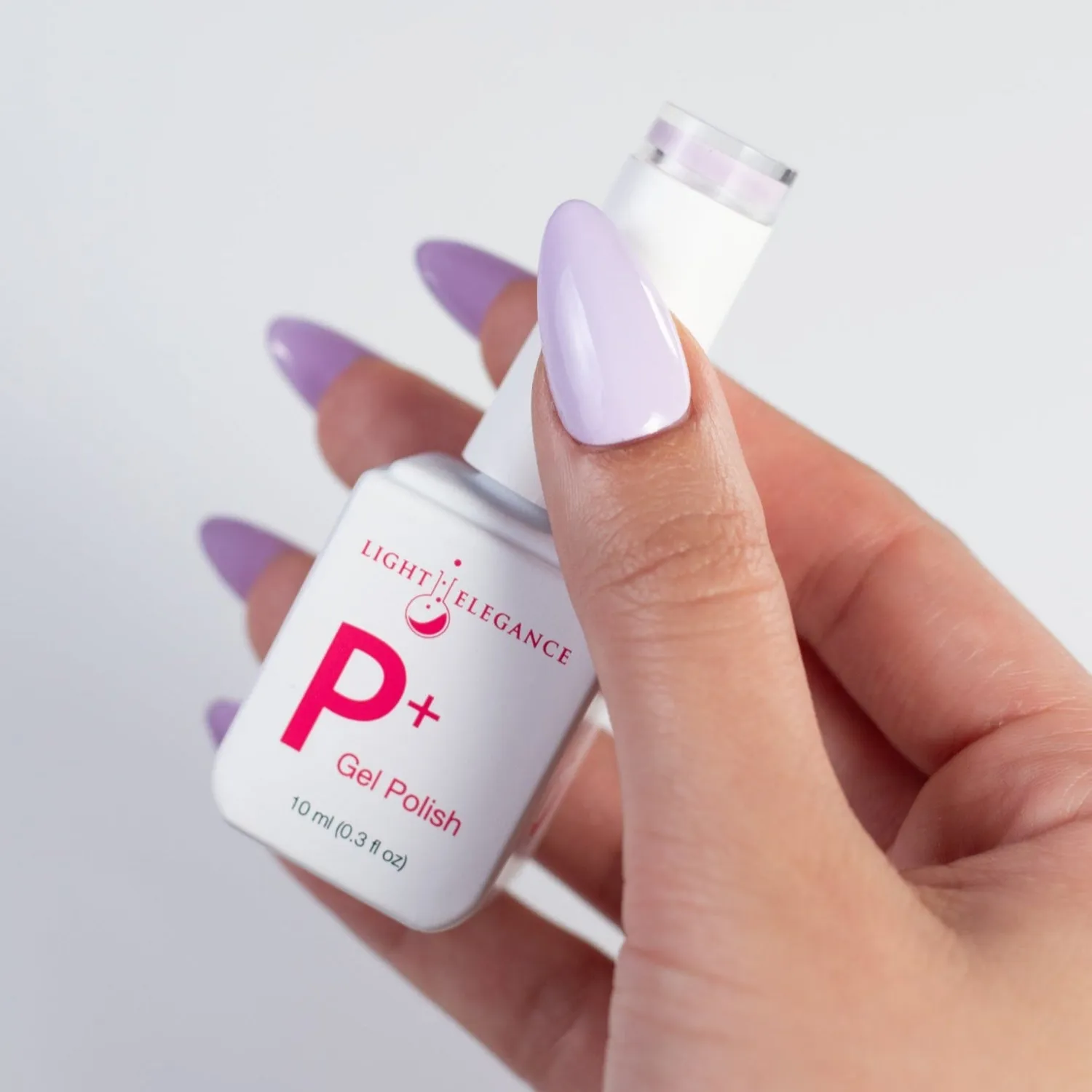 Light Elegance P+ Soft Serve gellakk 10 ml pastell-lilla