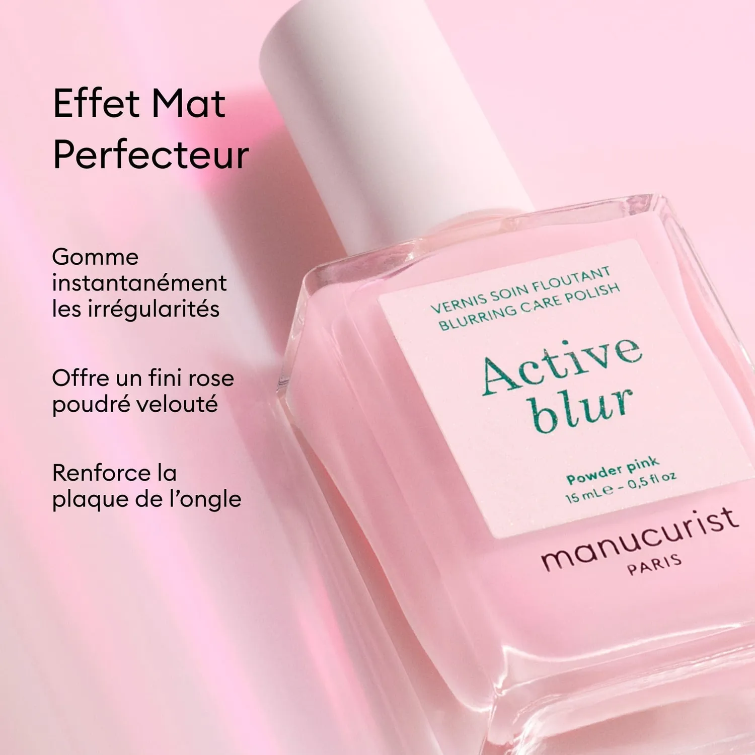 Manucurist Active Blur pleielakk pudderrosa matt