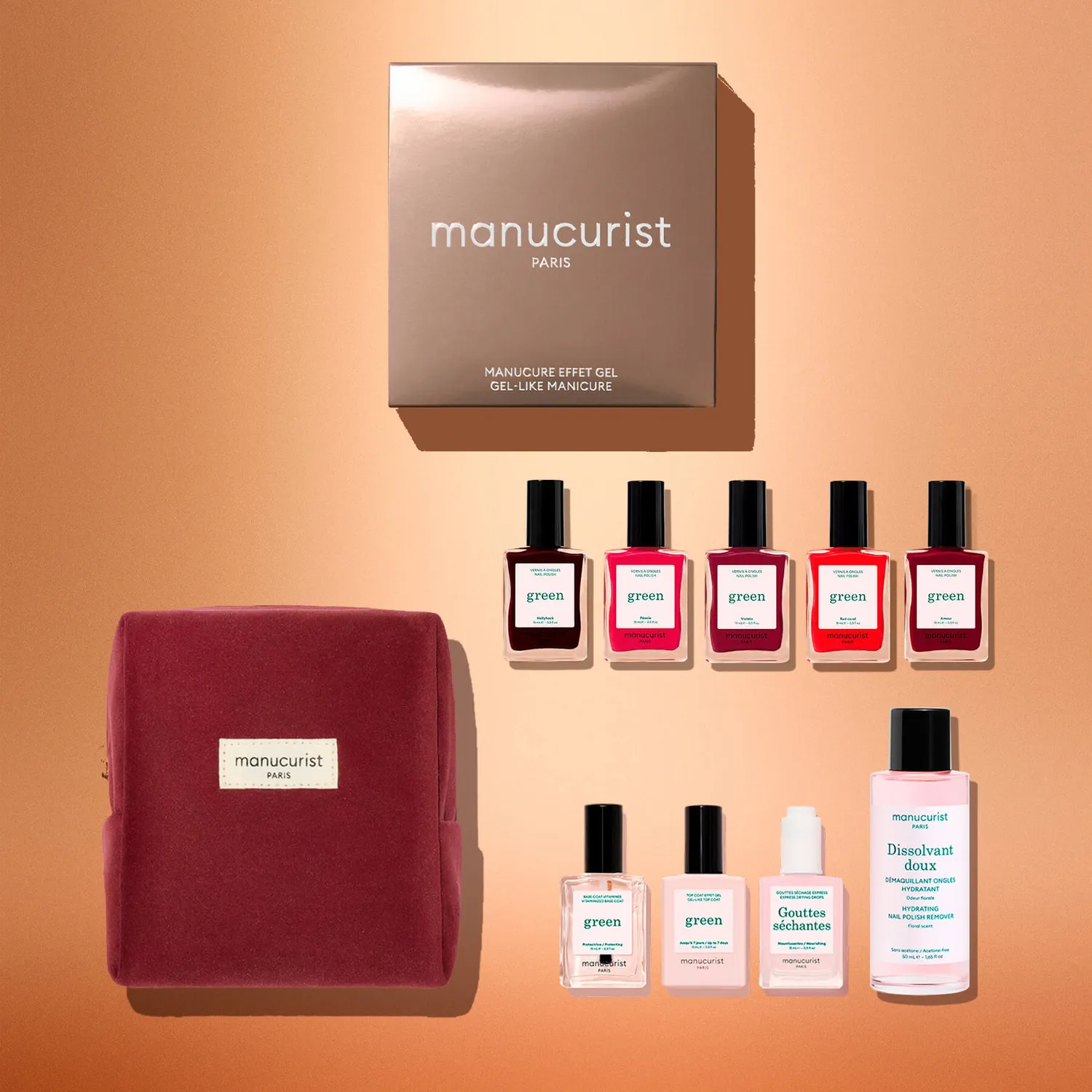 Manucurist Green Super Starter Kit gavesett gel-effekt 7 dager