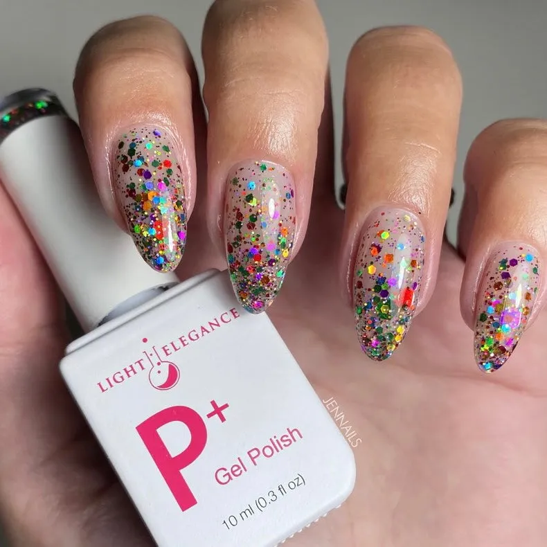 Light Elegance P+ Everyone's a Critic glitterlakk 10 ml