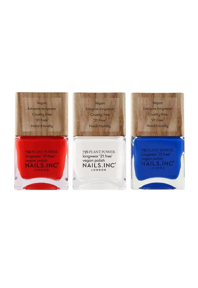 Nails Inc London Plant Power neglelakk trio vegansk