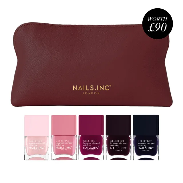 Nails Inc Golden Hour Get Ready neglelakksett 5 stk