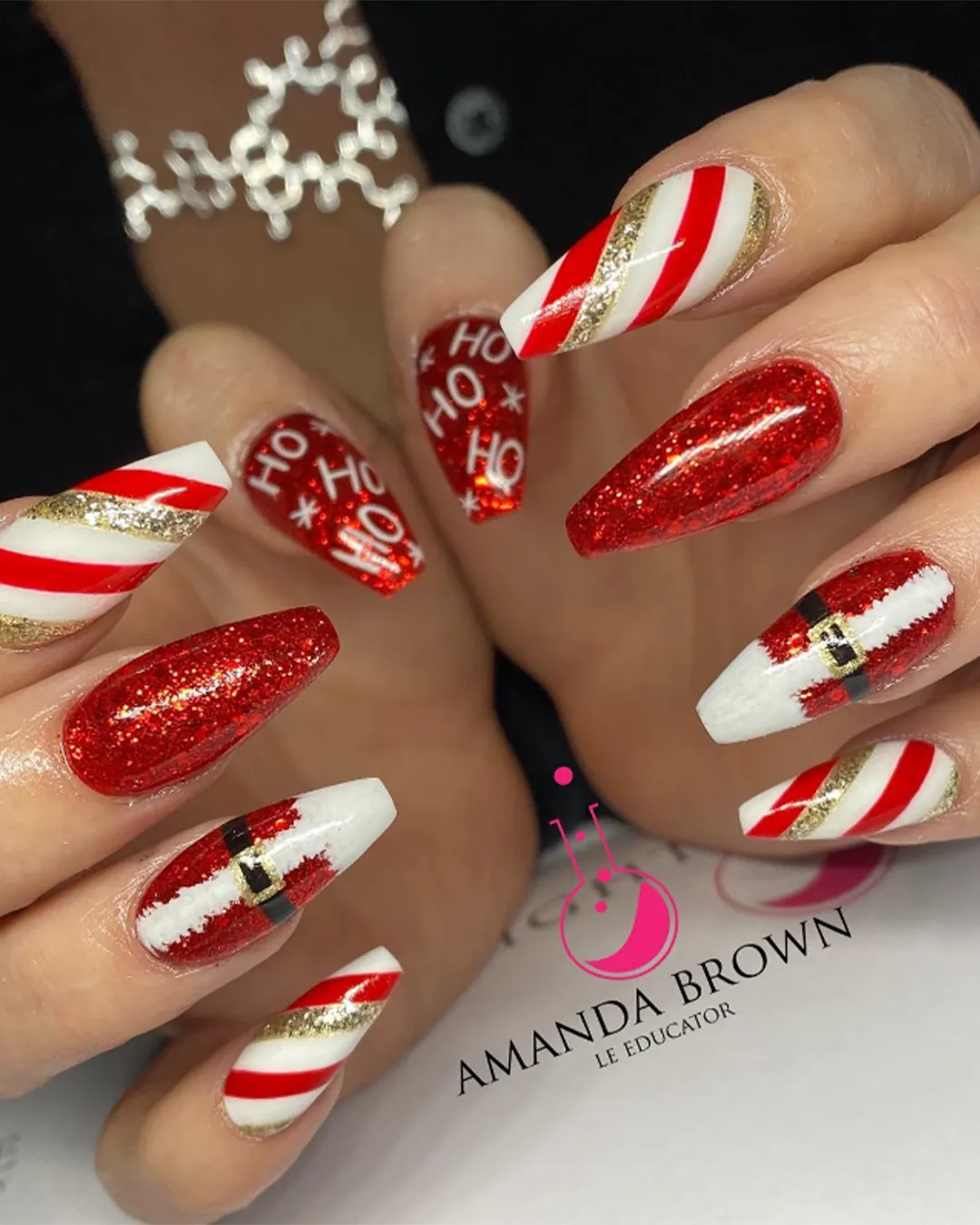 Light Elegance P+ Little Red Sled glitter gelelakk 10 ml