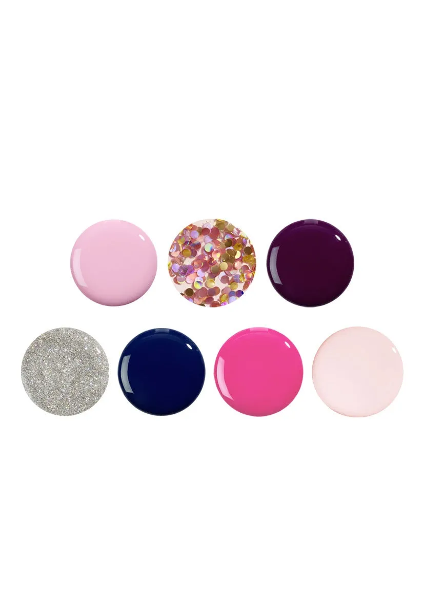 Nails Inc Let's Go Disco neglelakk 7-pakning krem