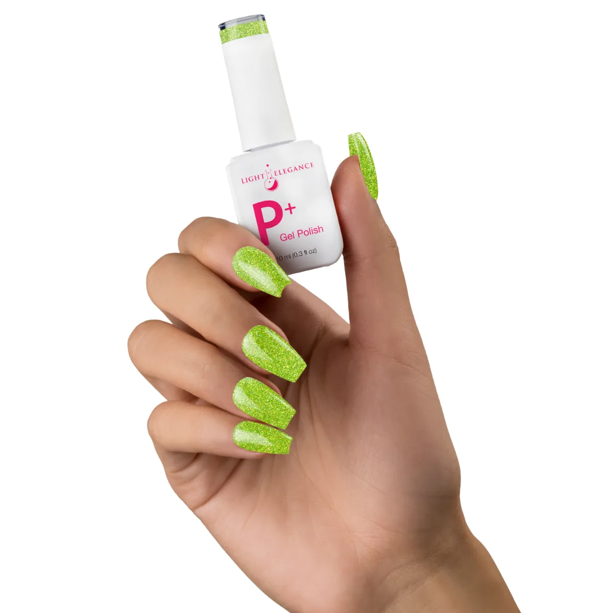 Light Elegance P+ We're All Mad Here gellakk 10 ml glitter