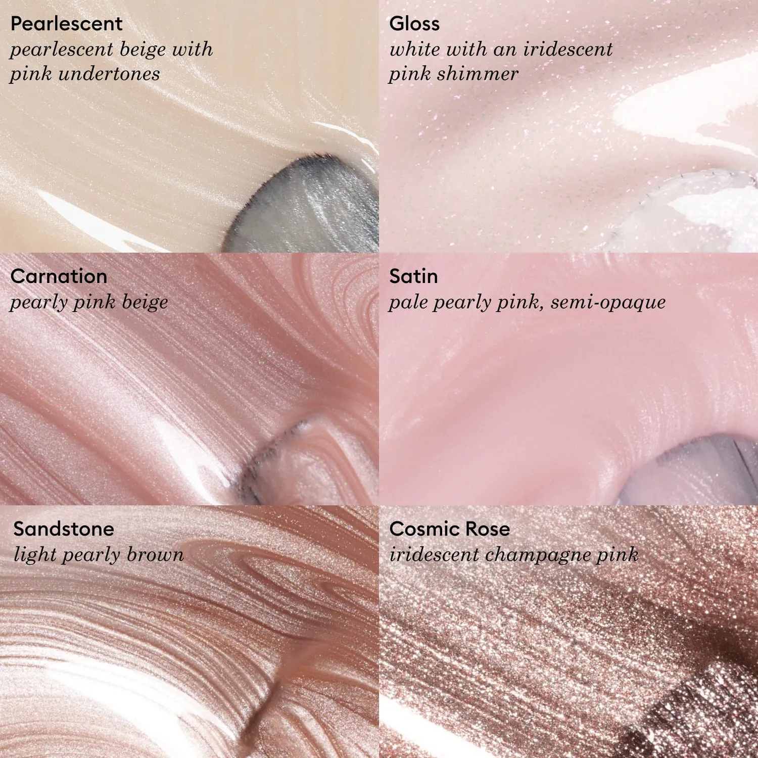 Manucurist Green Cosmic Rose neglelakk irisé champagne