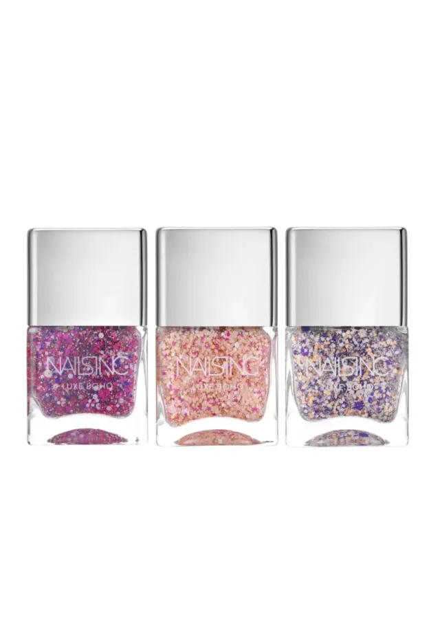 Nails Inc Luxe Boho neglelakksett 3-pakning creme