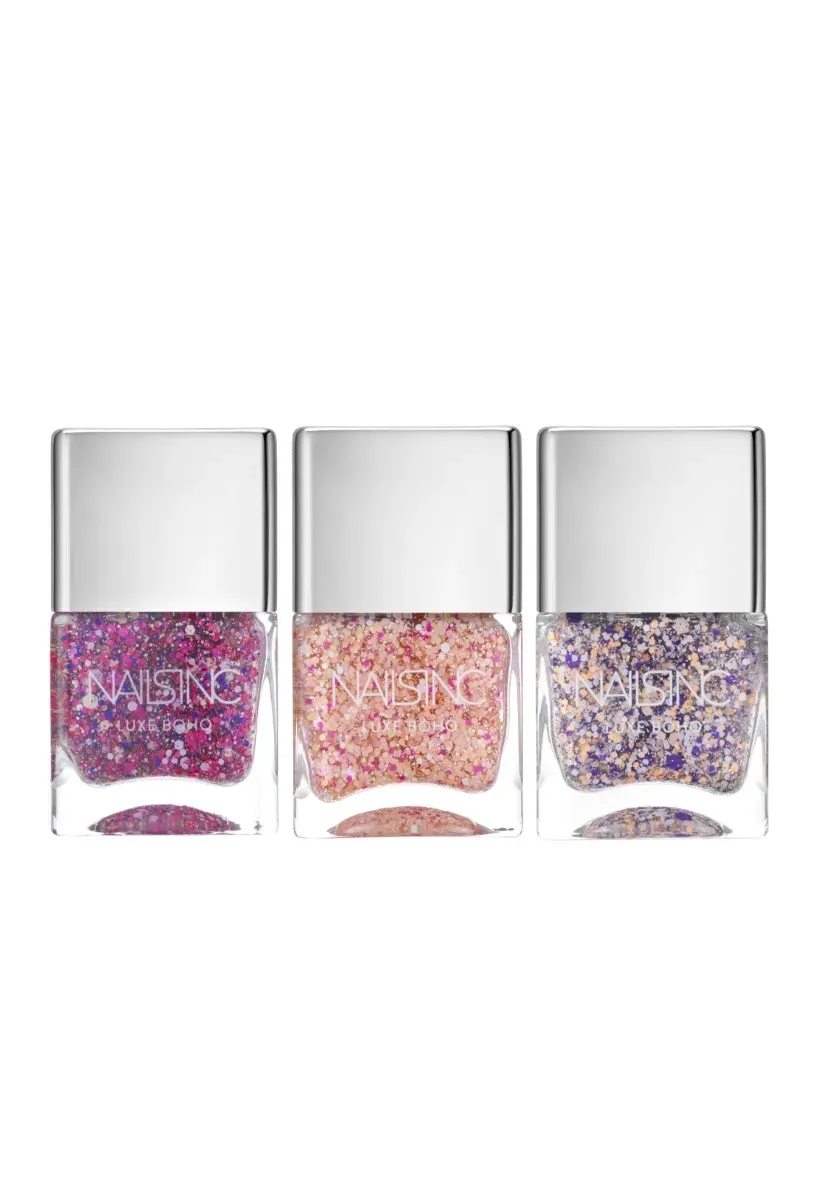 Nails Inc Luxe Boho neglelakksett 3-pakning creme