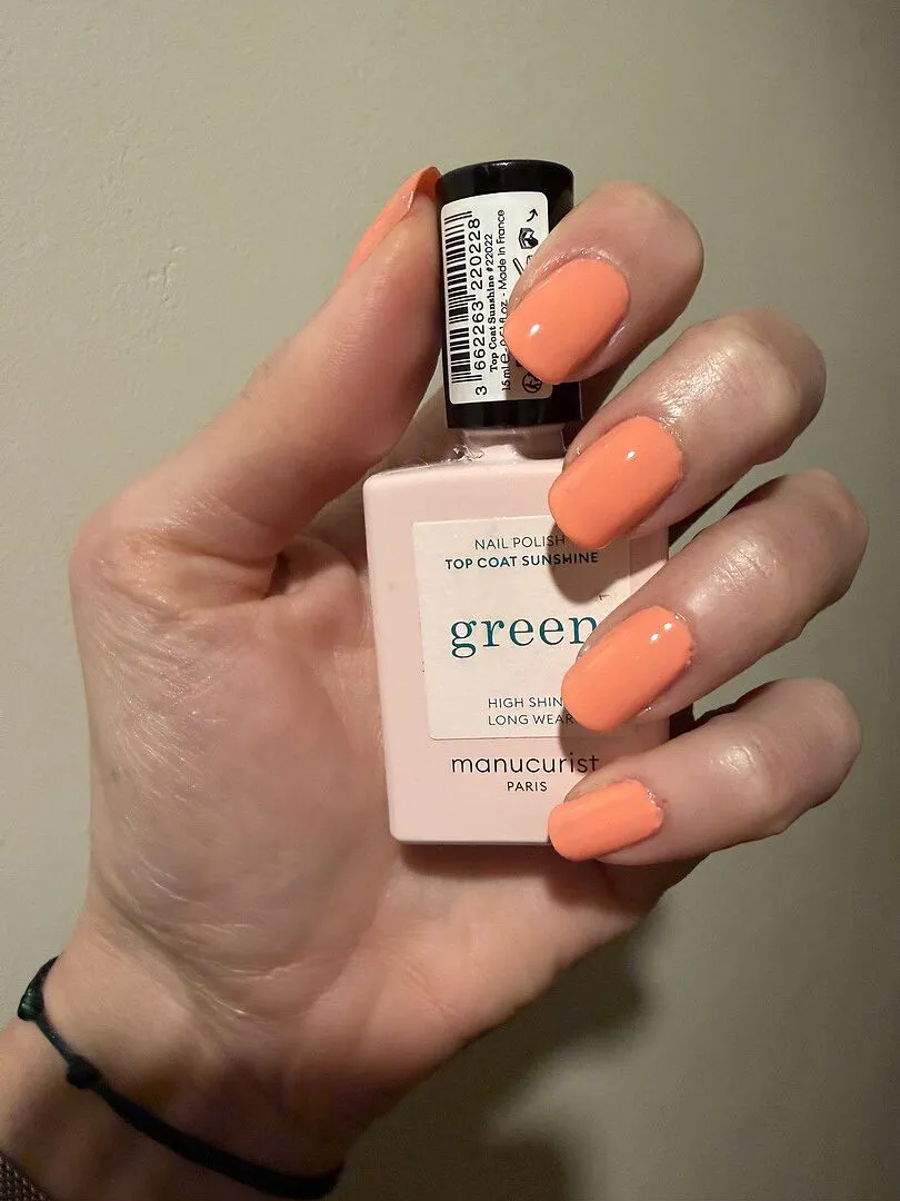 Manucurist Green Tangerine neglelakk lys neonoransje