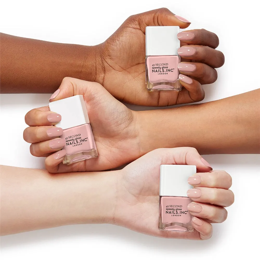 Nails Inc 45 Second Knightsbridge Nights neglelakk rosa