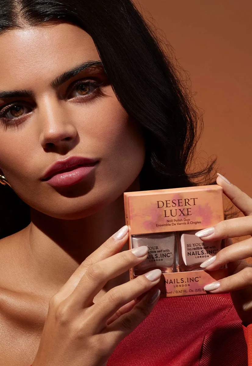Nails Inc Desert Luxe neglelakk duo 2-pk sand