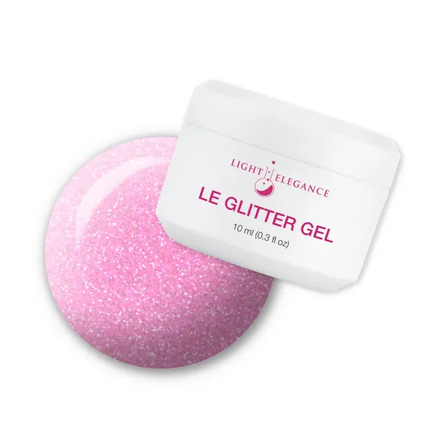 Light Elegance Glitter Gel All Talk, No Action rosa 10 ml