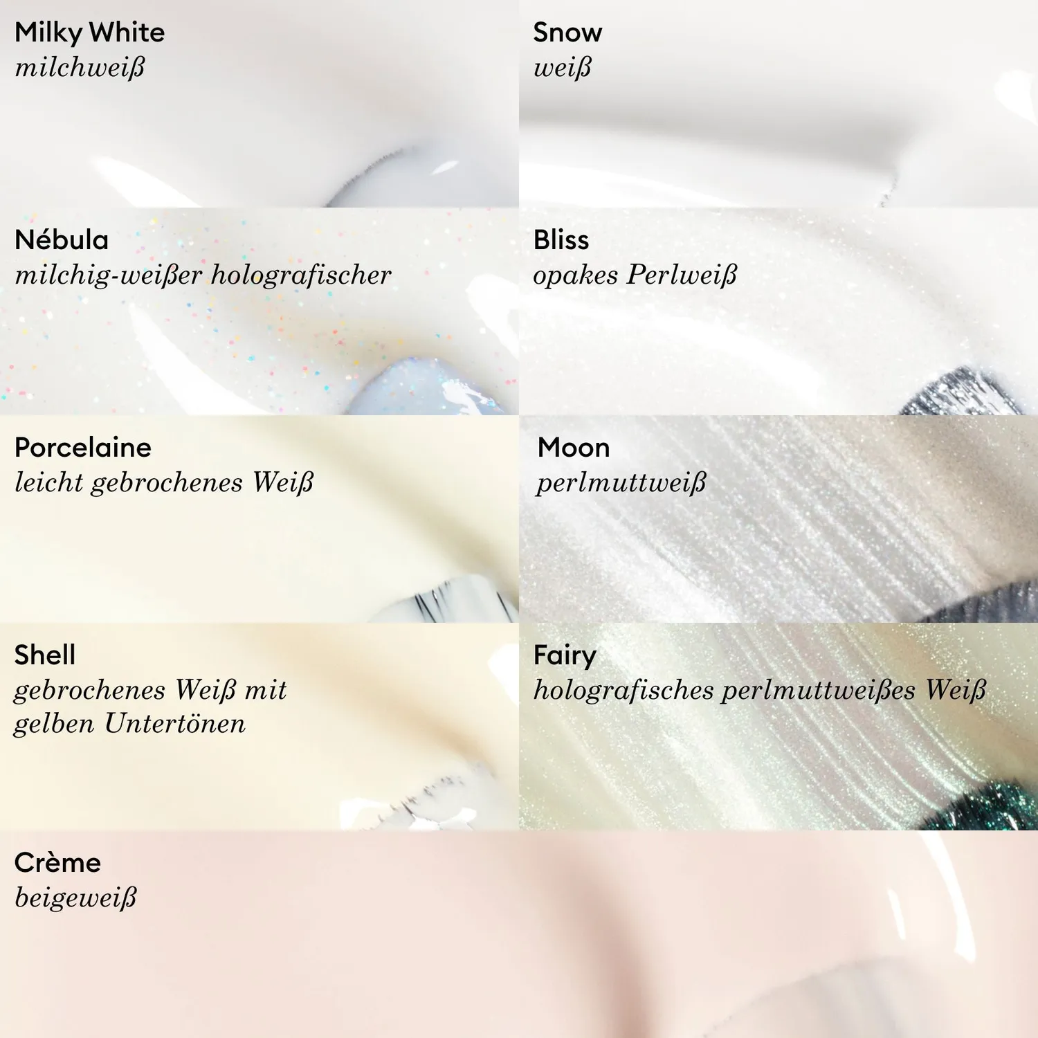 Manucurist Green Bliss neglelakk hvit perlemor