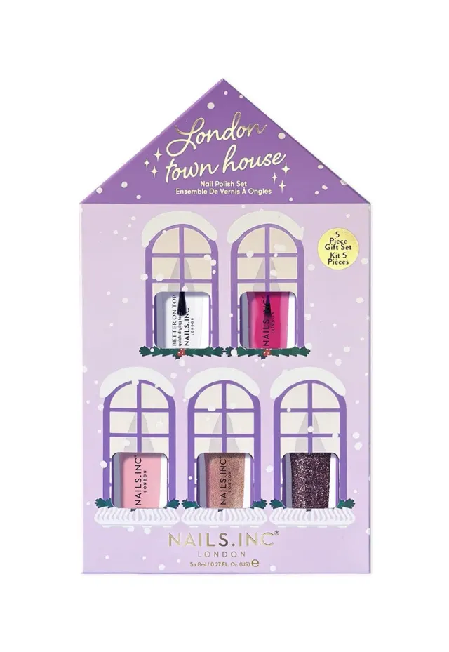 Nails Inc London Townhouse neglelakksett 5-pakning creme