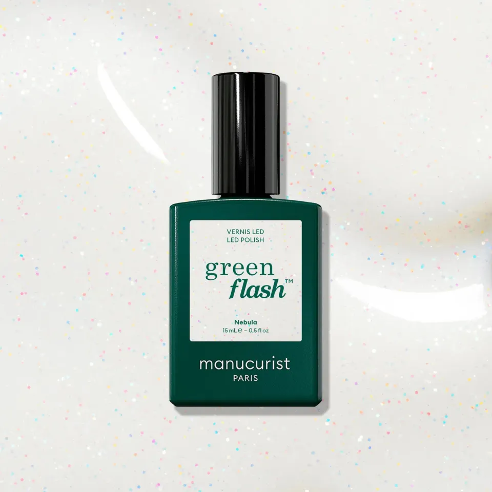 Manucurist Green Flash Nebula gel-neglelakk hvit