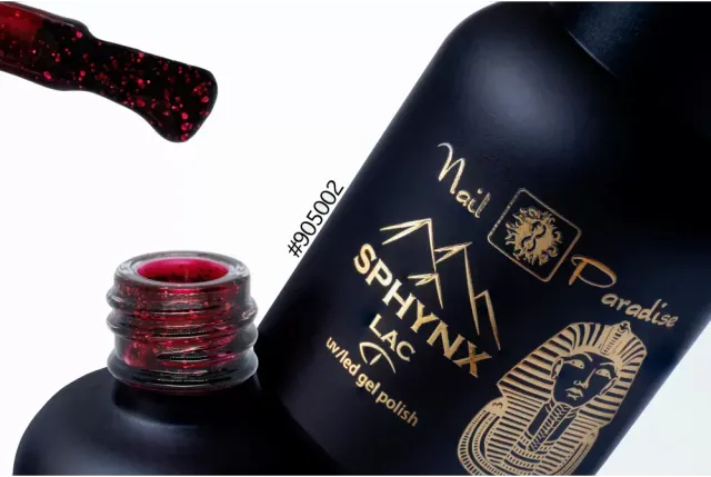 Boz Beauty Lounge SPHYNX 905002 rød glittergelakk 10 ml