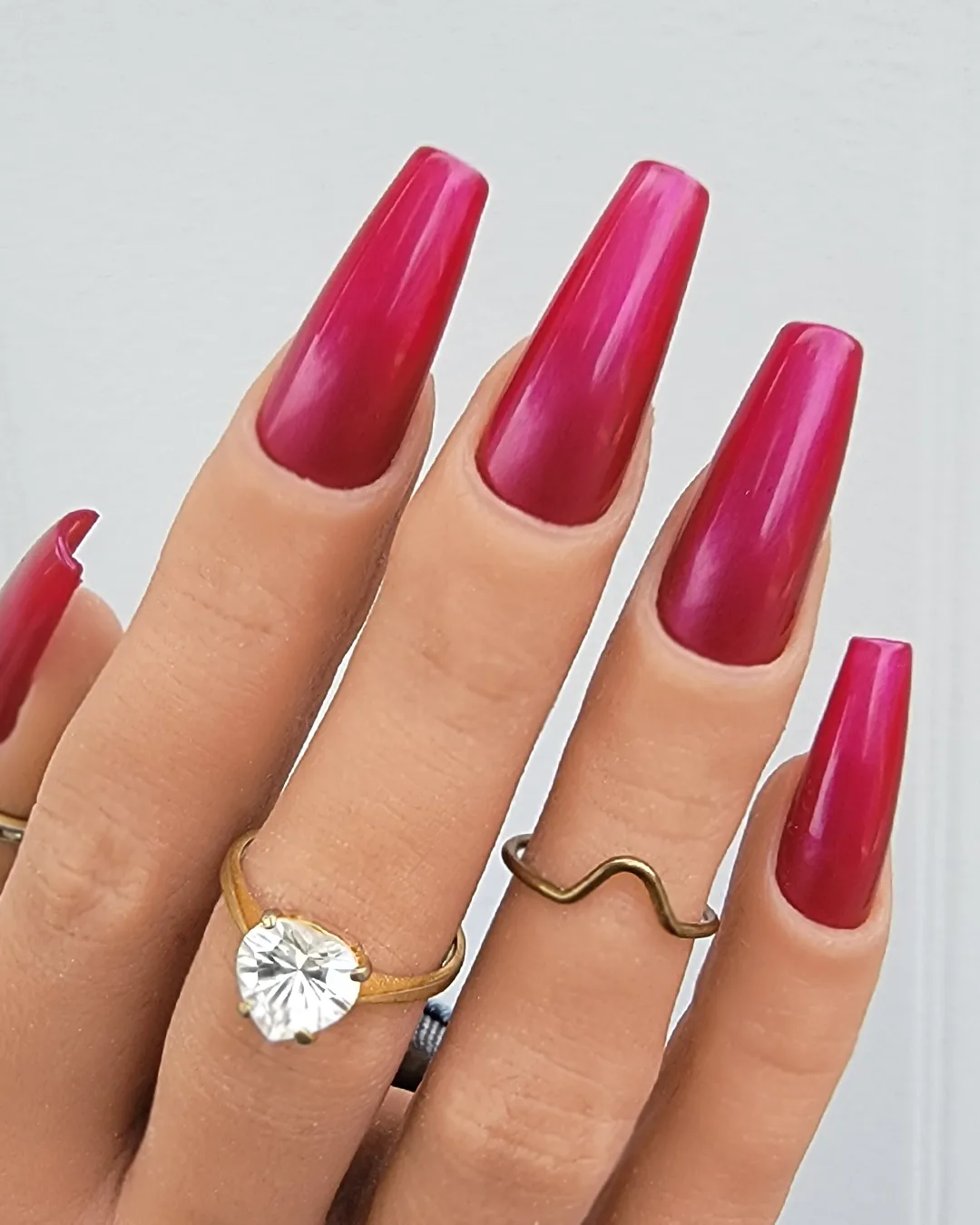 Light Elegance P+ I Lava You gel polish 10 ml bær-fuchsia shimmer