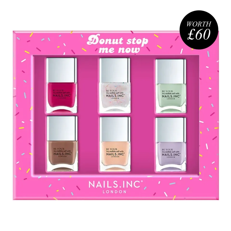Nails Inc Donut Stop Me Now neglelakksett 6-pk krem