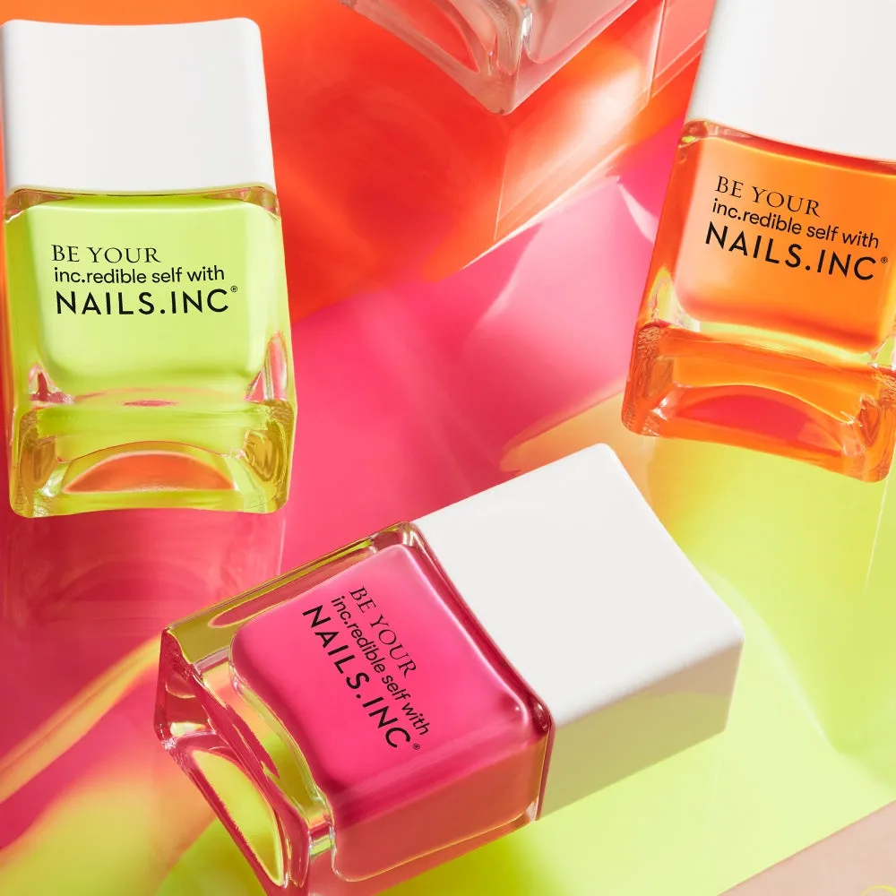 Nails Inc Walker's Court neglelakk neon oransje vegansk