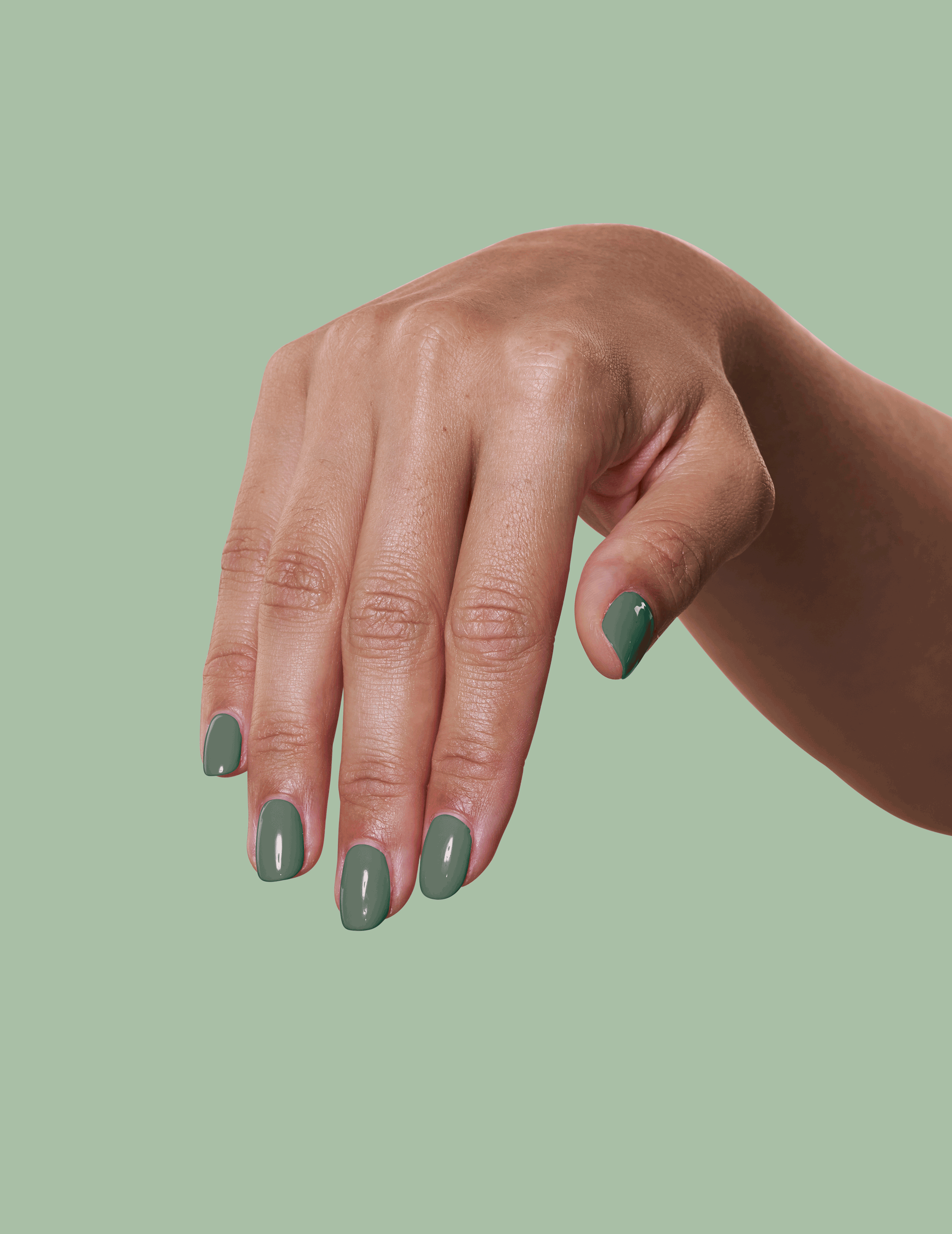 Le Mini Macaron Smoky Matcha gellakk 8,5 ml grønn