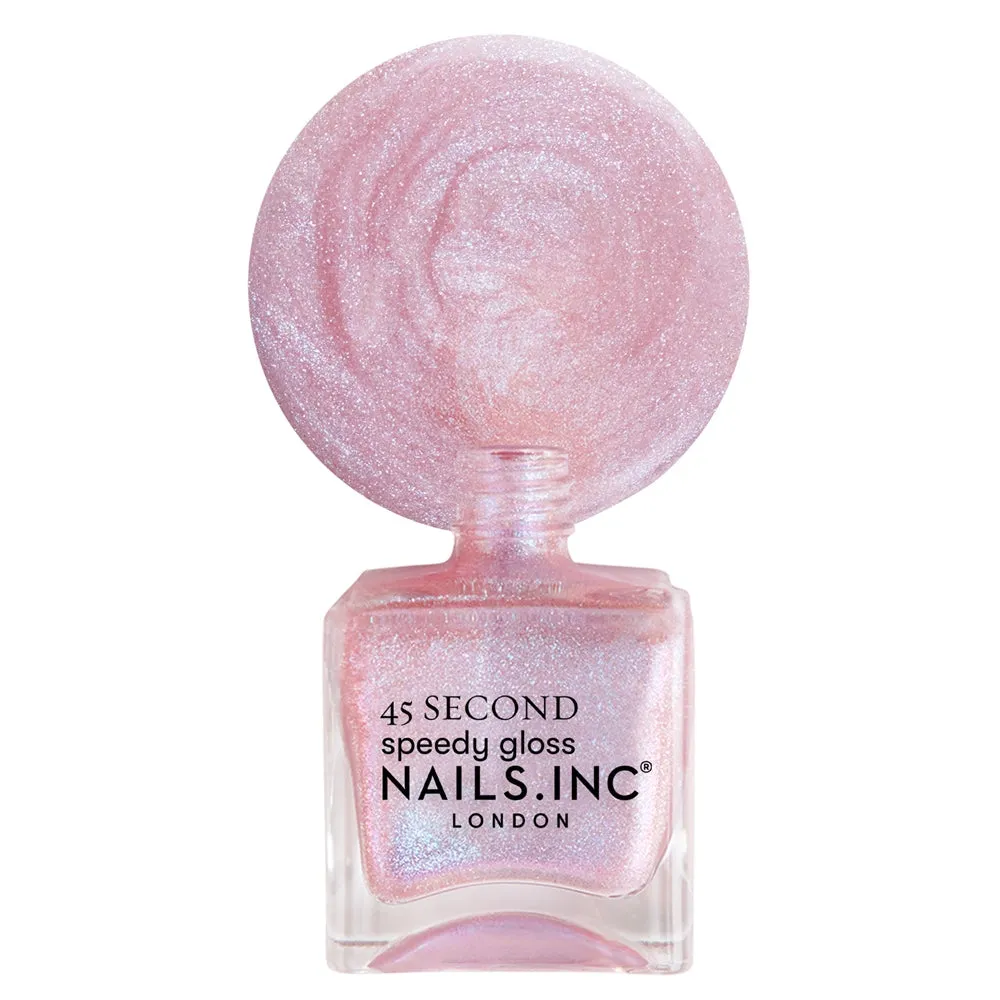 Nails Inc London Starring Me In Soho neglelakk rosa metallic