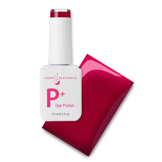 Light Elegance P+ Kiss My Sass gelelakk 10 ml bringebærrød