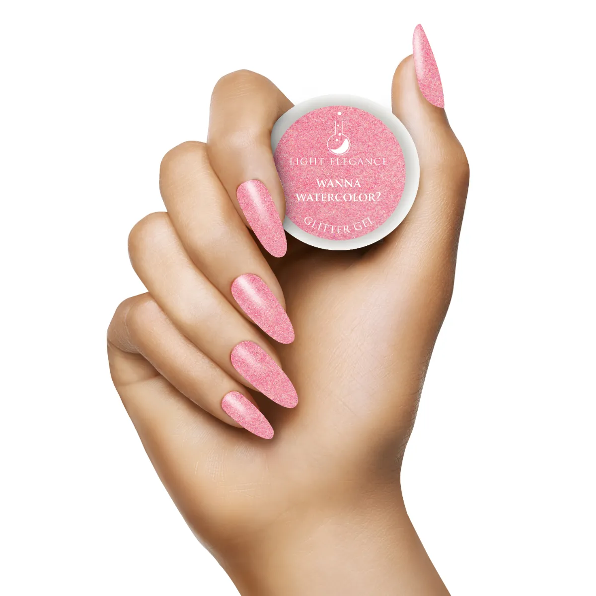 Light Elegance Wanna Watercolor? glittergel 17 ml rosa