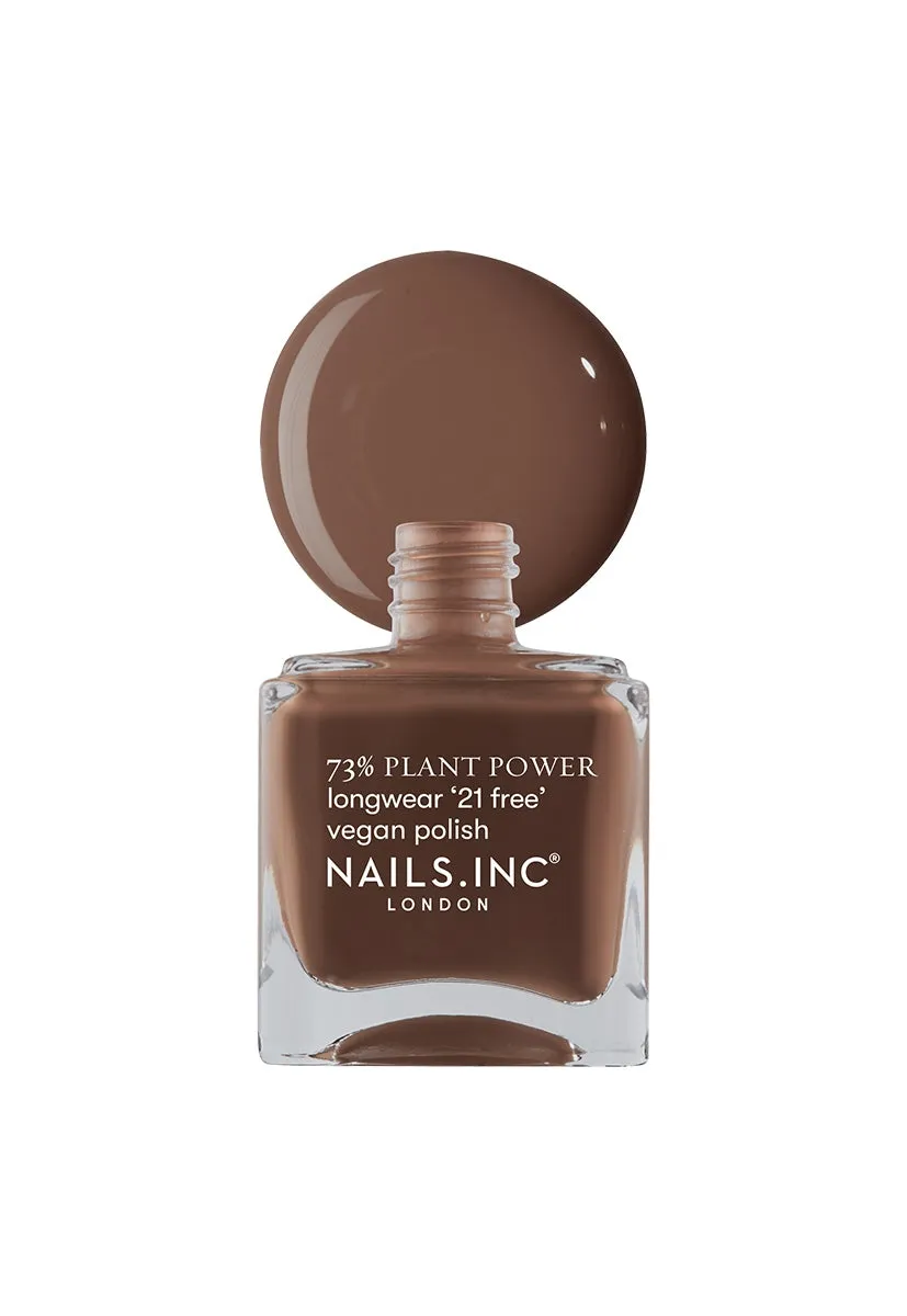 Nails Inc Plant Power Zen Out Of Zen neglelakk brun