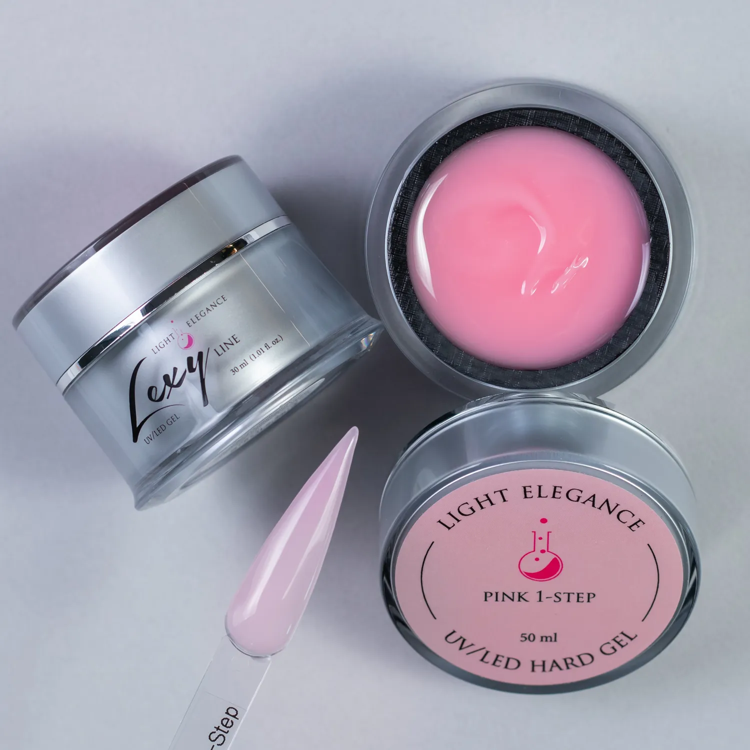 Light Elegance Lexy Line Pink 1-Step bygggel rosa 30 ml halvdekkende