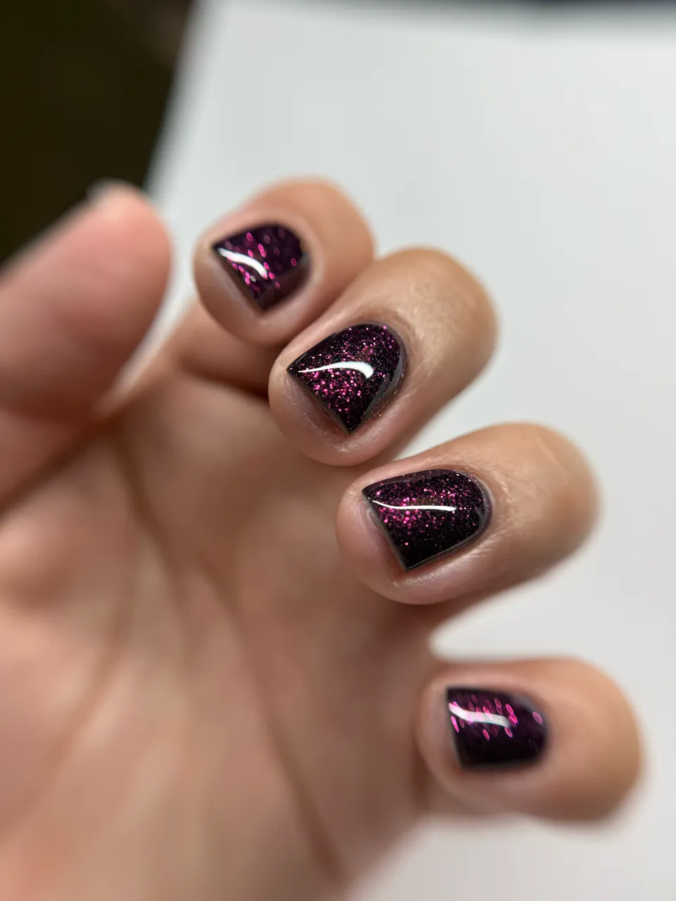 Light Elegance P+ My Showgirl gellakk 10 ml svart glitter