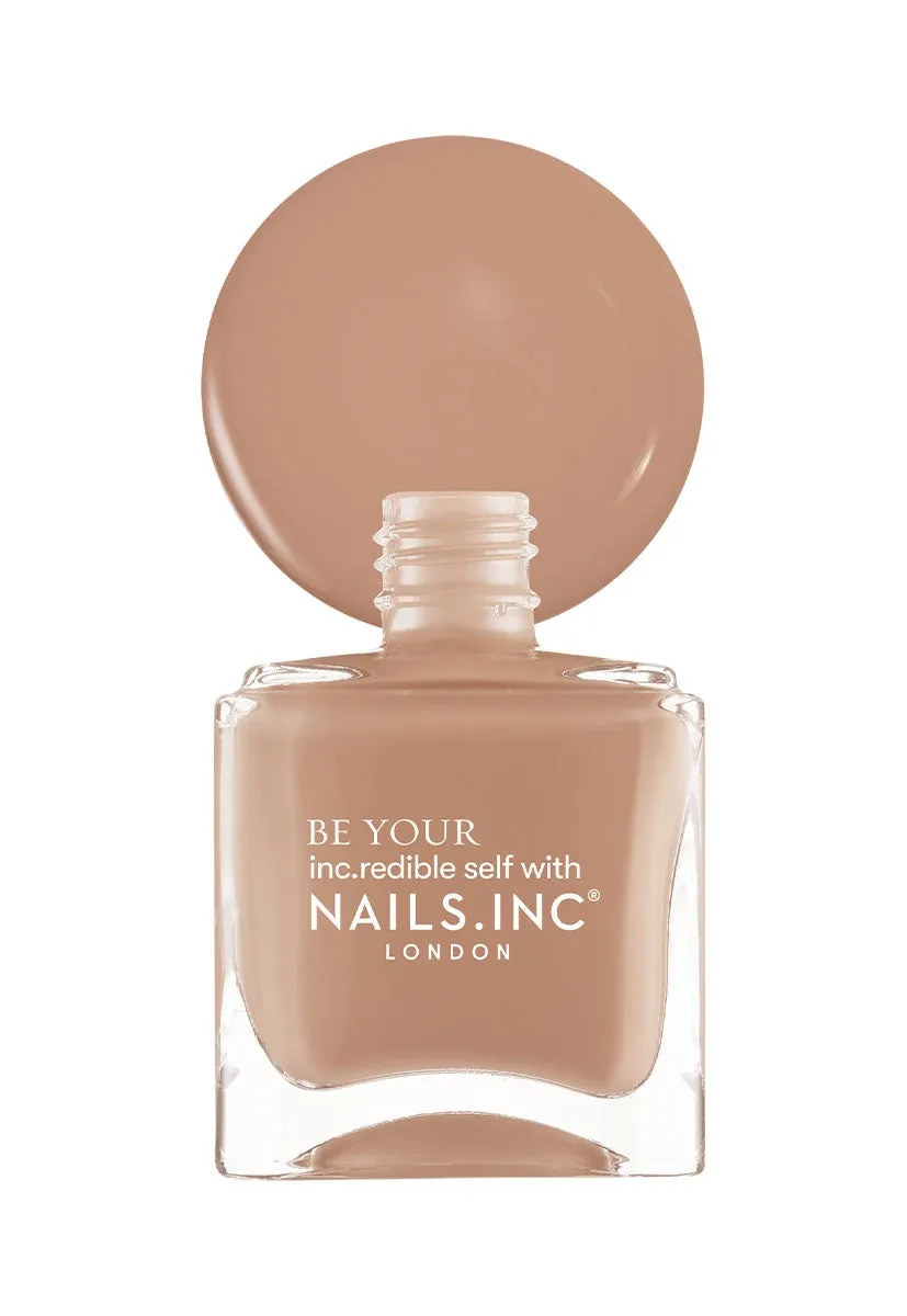 Nails Inc Cappuccino To Go neglelakk duo brune